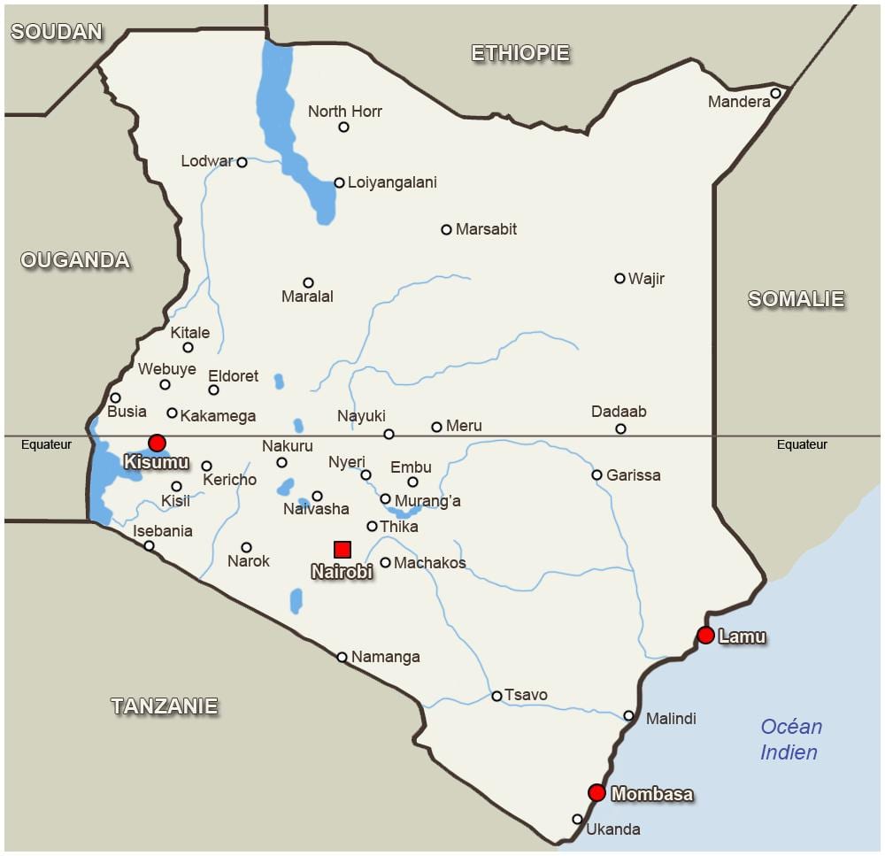 नक्शे के kitale, केन्या