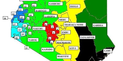 नक्शे के किसुमु, केन्या