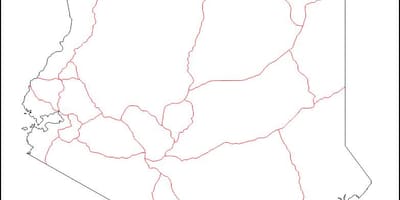 केन्या रिक्त नक्शा