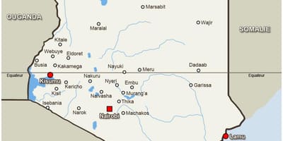 नक्शे के kitale, केन्या