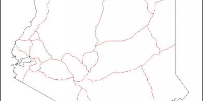 केन्या रिक्त नक्शा
